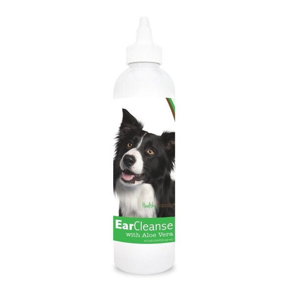 Healthy Breeds 8 oz Border Collie Ear Cleanse with Aloe Vera Cucumber Melon 840235101444 - main